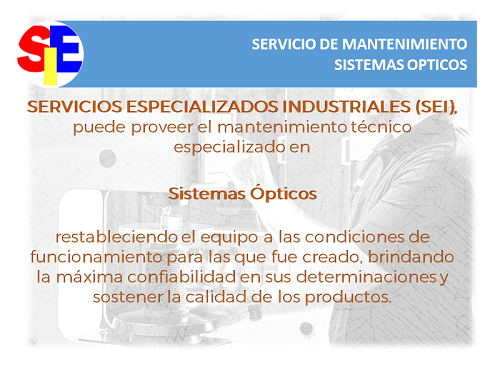 Mantenimiento sistemas opticos